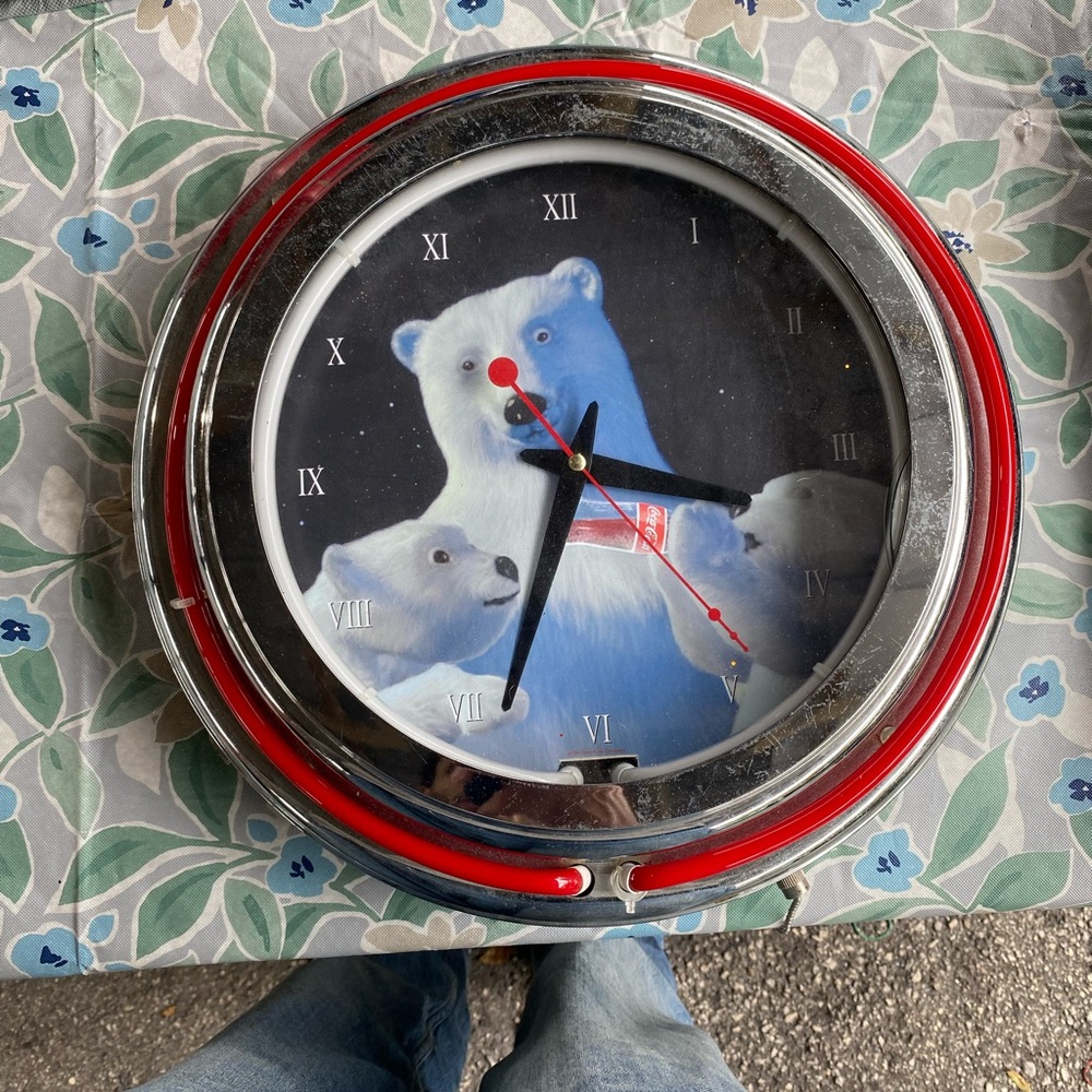 Vintage Coca Cola clock